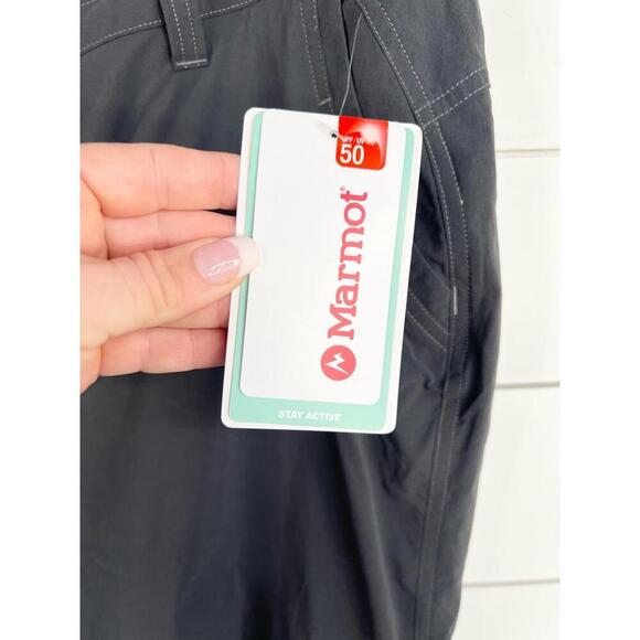 Marmot Kodachrome Gray Belt Loops Front Pockets Womens Pants Size 10 Dark Steel - Picture 6 of 13
